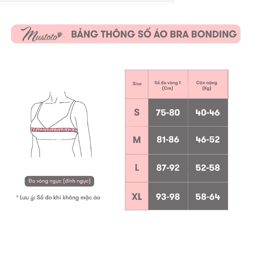 Áo Lót Nữ Tàng Hình Không Gọng Bonding Mút Siêu Mỏng Thoáng Khí Co Giãn Bốn Chiều (Mustoto MA67)