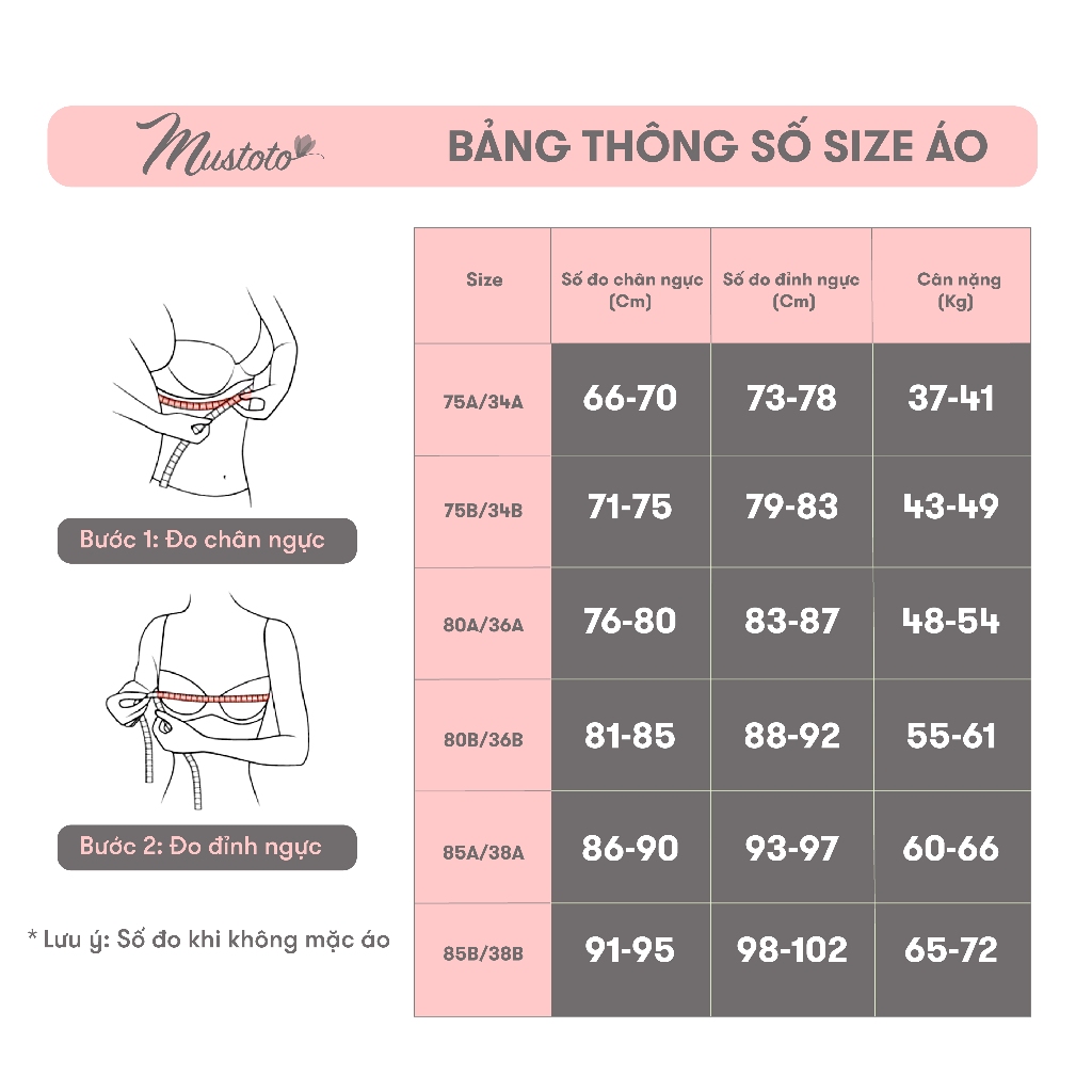 [Mã FAMALLT5 giảm 15% đơn 150k] Áo Lót Nữ Trơn Nâng Ngực Có Gọng Mút Vừa 2cm Bra Hop Trắng (Mustoto MA26)