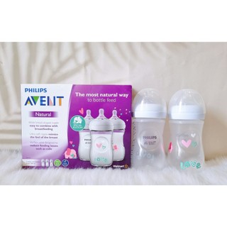 Bình sữa philips avent natural cổ rộng 260ml.