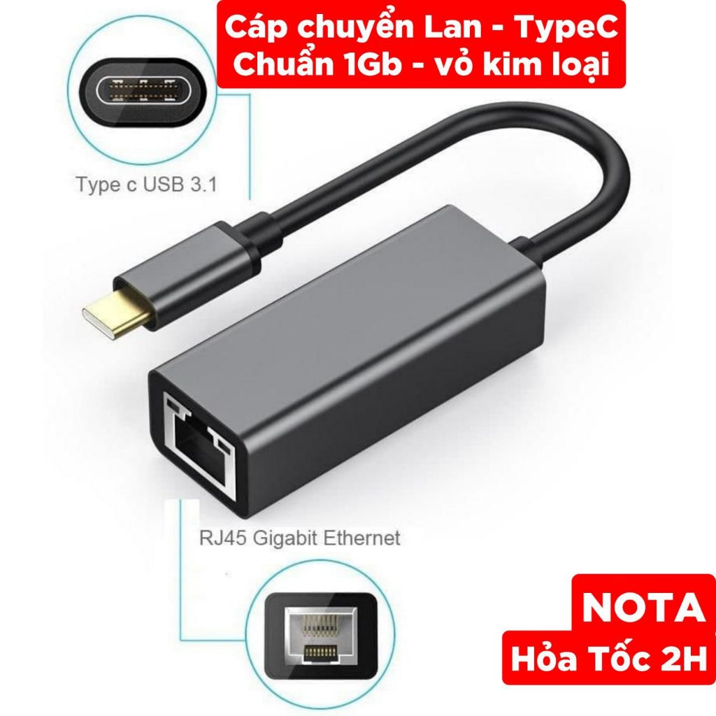 [CÓ SẴN] Cáp Chuyển Đổi USB 3.0 To Lan 100/1000 Mbps Gigabit -USB Sang Lan -Dây chuyển đổi đầu RJ45 qua USB cho laptop