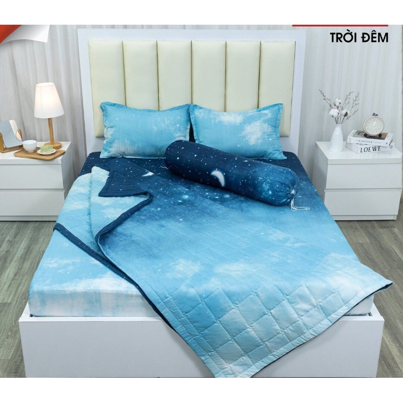 ga giường 1m8x2m kèm 2 vỏ gối