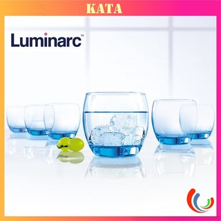 Bộ Cốc Thủy Tinh Luminarc Uống Nước Cà Phê Chịu Nhiệt Salto Ice Blue J1584 Dung Tích 320ml