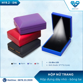 Hộp Đựng Dây Chuyền CÓ ĐÈN LED - AD SHOP - Hộp Đựng Nữ Trang Cao Cấp, Đựng Bông Tai, Dây Chuyền  (H192-DN)