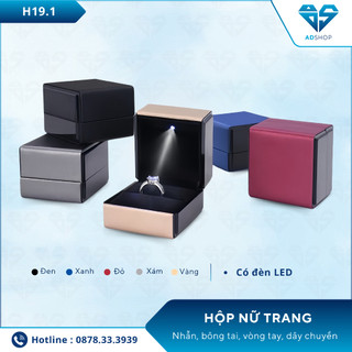 Hộp Đựng Nữ Trang CÓ ĐÈN LED, Hộp Đựng Nhẫn, Bông Tai, Vòng Tay, Mặt Dây - AD SHOP - (H191)
