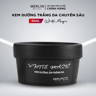 Kem dưỡng trắng cấp ẩm Merlin For Men giúp da sáng khỏe cho nam Merlin White Magic 50ml