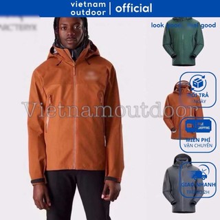 Áo khoác leo núi du lịch arc men beta ar jacket khóa kéo chống thấm
