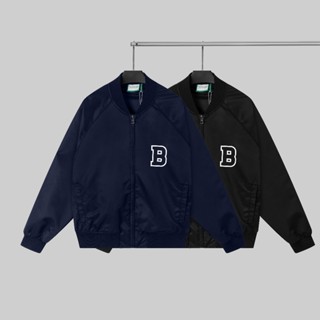 Áo khoác gió bomber varsity jacket form boxy The Bad God Basic Gray
