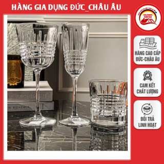 Bộ 6 ly vang/sâm banh/cốc pha lê Cristal Darques- Chef & Sommelier Paris France