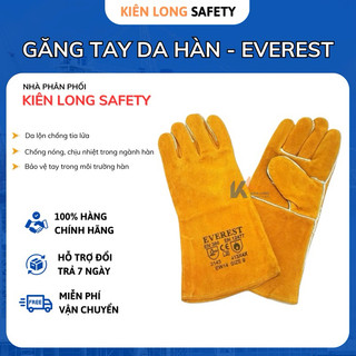 Găng tay hàn Everest EW14.Bao tay hàn da lộn,chống cháy,chịu nhiệt/tia lửa,chống nóng trong ngành hàn