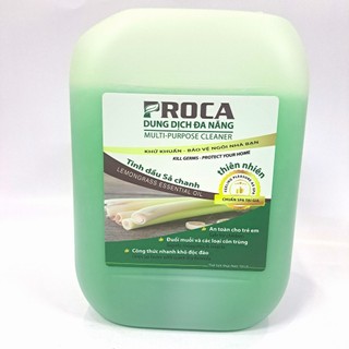 Dung dịch đa năng PROCA tinh dầu sả chanh thiên nhiên 10 lít