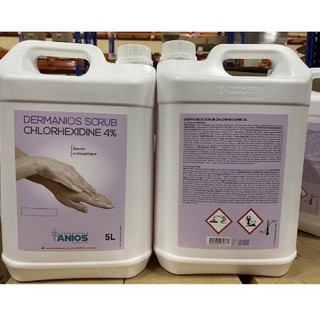 Dung dịch rửa tay Dermanios Scrub Chlorhexidine 4% 5 lít
