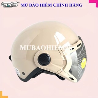 Mũ bảo hiểm nửa đầu nam,nữ hàng chính hãng GRS A33k, mũ bảo hiểm đẹp, nón1/2 có kính