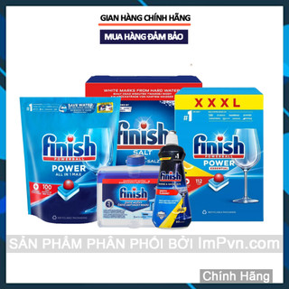 Viên rửa bát Finish All in One (Max) dành cho máy rửa chén bát và chế phẩm Finish khác