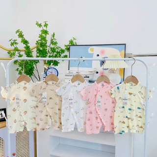 Body đùi cộc tay vải petti cao cấp Áo liền quần mùa hè cho bé trai bé gái SLH125