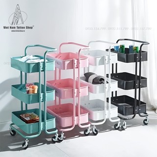 Xe đẩy spa 3 tầng nhựa ABS cao cấp