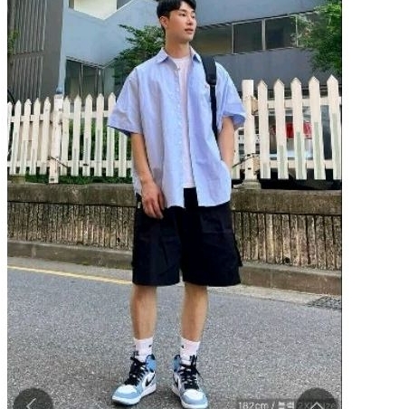 (Sale) Quần short kaki suông rộng túi hộp Jemut* xuất hàn - dư xịn (65-90kg)