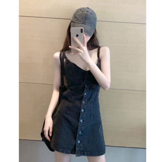Váy Jean Bò  Hai Dây Thể Thao Năng Động Cá Tính ❤️(hàng quảng châu trung quốc loại 1 order 7-15 ngày)