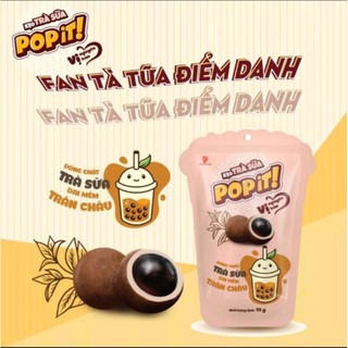 Kẹo Trà Sữa Trân Châu Popit 72g
