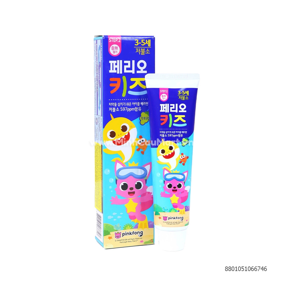 KEM ĐÁNH RĂNG PERIOE KIDS STEP 2 PINKFONG 75G