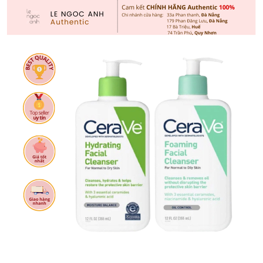 Sữa Rửa Mặt Cerave Cleanser For Skin