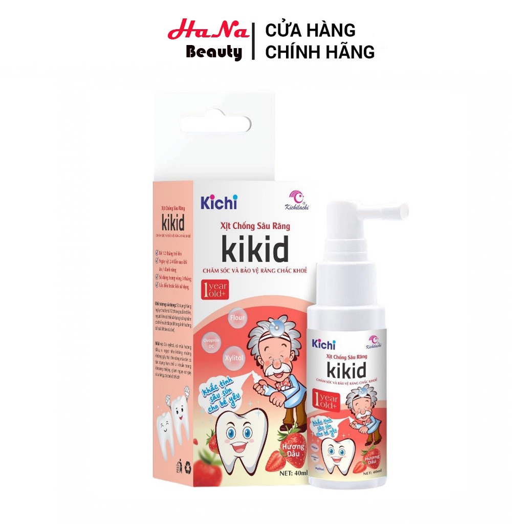 Xịt Chống Sâu Răng KIKID Cho Bé Từ 1 Tuổi, An Toàn Nuốt Được