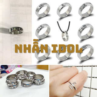 (LT) Nhẫn idol titan tổng hợp nhiều mẫu Exid B.t.s Black.p.ink phụ kiện ring thần tượng cá tính phong cách Hàn Quốc