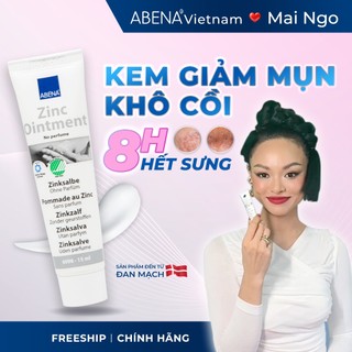 Kem giảm mụn làm mờ thâm gom cồi ABENA thông thoáng lỗ chân lông tuýp 15ml nhập khẩu Đan Mạch