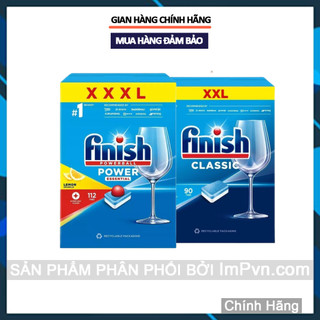 Viên rửa chén bát Finish Classic 2in1 - Viên rửa chén bát cơ bản nhất Finish - Dễ sử dụng cho cả máy nhỏ