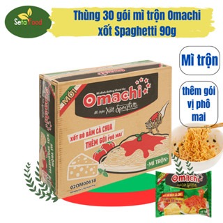 Thùng 30 gói mì trộn Omachi xốt Spaghetti 90g