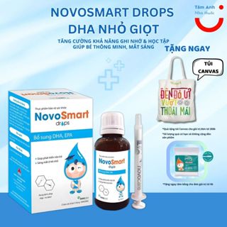 NovoSmart drops bổ sung Omega-3, DHA, EPA cho bé thông minh, mắt sáng