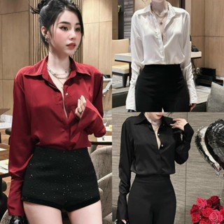 Sơ mi lụa trơnnnnnnn - A175