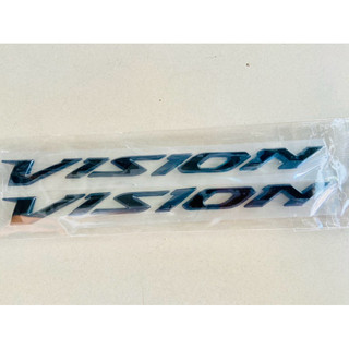 Bộ tem dán xe chữ nổi ốp sườn xi cứng xe honda hàng gia công cao cấp vision 2014-2019