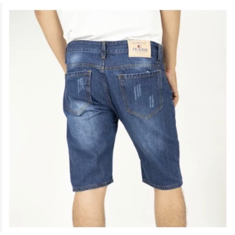 Quần short jean nam ngắn xước bò cao cấp