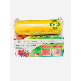 Màng bọc thực phẩm 400 đầy đủ dao cắt bánh xe bọc thức ăn, bọc hoa quả