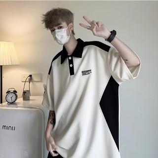Áo Polo unisex có phối logo SUUYY SUNLLNS trước ngực Áo cổ bẻ chất liệu cotton dệt tổ ong mềm mại thoáng mát