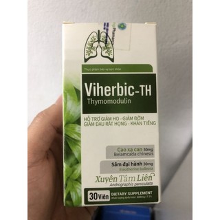 Viên uống giảm ho, long đờm viherbic- th