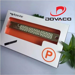 Bảng số điện thoại gắn táp lô ô tô khi đỗ xe V3
