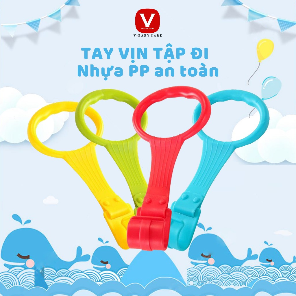 Phụ Kiện Vòng Kéo Tay Nắm Giúp Bé Vận Động Cơ Tay, Tập Đi - 1 CÁI