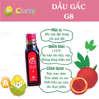 Dầu gấc cho bé ăn dặm g8 - cho bé 6m+