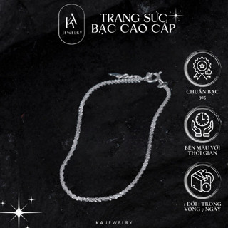 Lắc chân xù bạc 925 phong cách basic, vòng chân bạc xù dành cho nữ xinh xắn TienJewelry