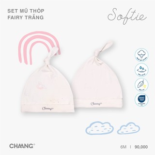 [CHAANG 0-6M] Set 2 chiếc mũ thóp chất liệu mềm mát cho bé sơ sinh Fairy Chaang