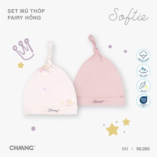[CHAANG 0-6M] Set 2 chiếc mũ thóp chất liệu mềm mát cho bé sơ sinh Fairy Chaang