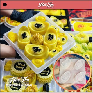 Khuôn Thỏi Vàng Đại Phúc Lộc Thọ Tài 12cm làm bánh rau câu 3D 4D nhấn xôi