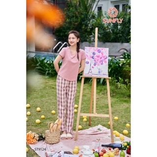 St9124 đồ bộ mặc nhà cotton chính hãng sunfly