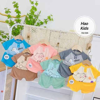 Đồ bộ bé trai, đồ bộ bé gái cộc tay thun lạnh mềm mại cho bé trai, bé gái