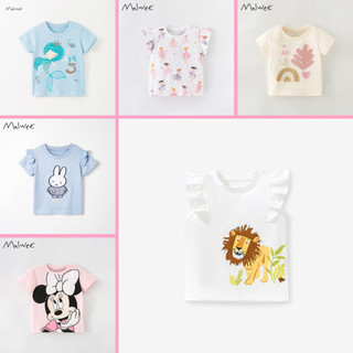BST Áo thun hè cotton nhiều mẫu hoạ tiết đáng yêu cho bé gái - TOPZKIDS