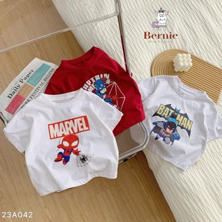 Áo cộc tay bé trai siêu nhân marvel bernie cho bé 9-23kg - 23a042