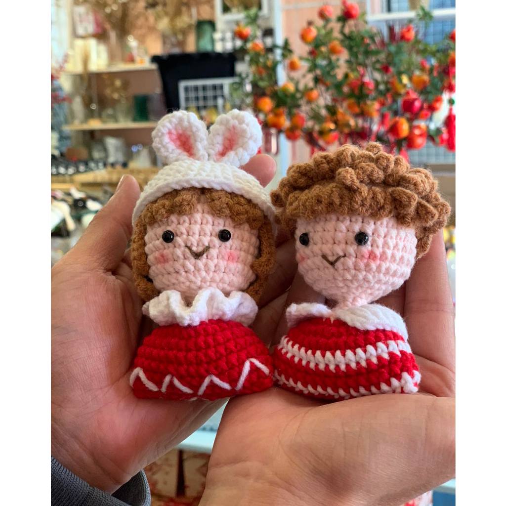 Móc khóa cặp đôi DIY handmade