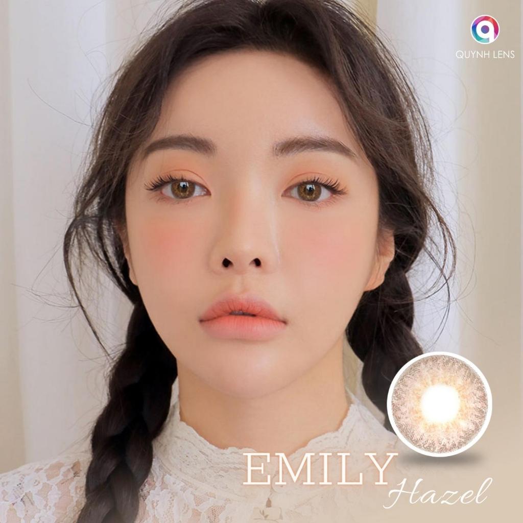 Kính áp tròng QUYNH LENS Emily Hazel 0 độ