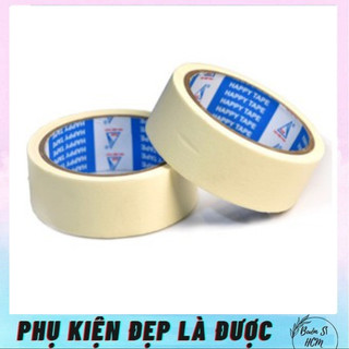 H006 Băng Keo Giấy 4F8 Viết Ghi Chú, Nhãn Dán, Tiêu Đề (1 CUỘN)